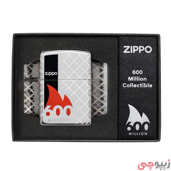 فندک زیپو اصل کد 49272 - Original Zippo 600TH Million