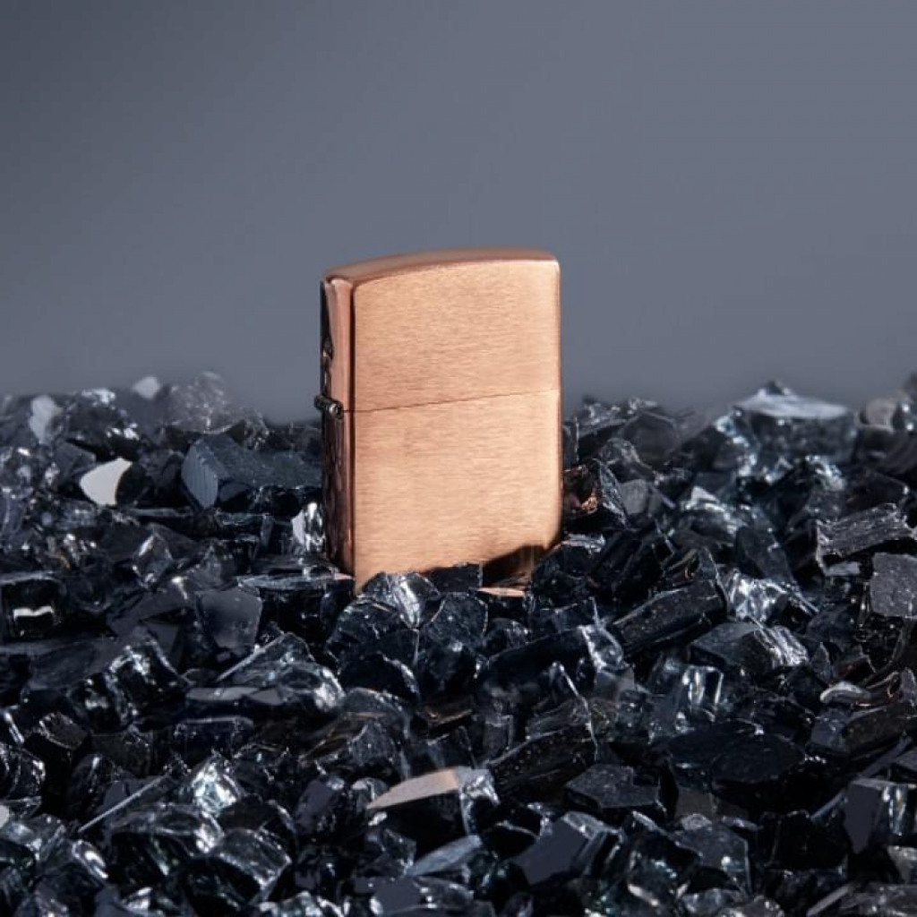 فندک زیپو اصل کد 48107 - Original Zippo Copper With Black Insert