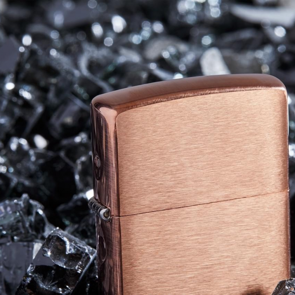 فندک زیپو اصل کد 48107 - Original Zippo Copper With Black Insert