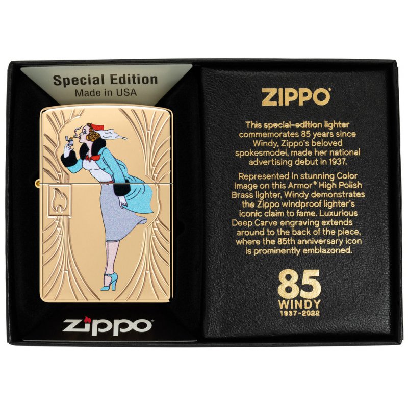 فندک زیپو اصل کد 48413 - Zippo Windy 85th Anniversary Collectible