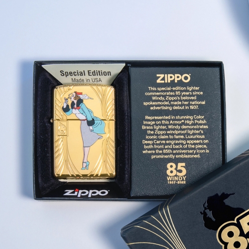 فندک زیپو اصل کد 48413 - Zippo Windy 85th Anniversary Collectible