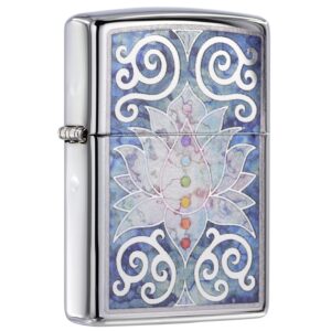 فندک زیپو اصل کد 48592 - Original Zippo Lotus Flower Design