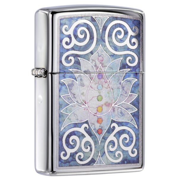 فندک زیپو اصل کد 48592 - Original Zippo Lotus Flower Design