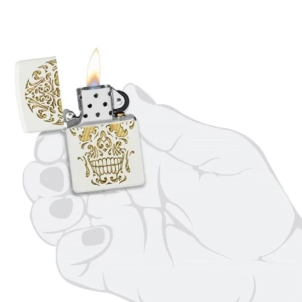 فندک زیپو اصل کد 48710 - Original Zippo Sugar Skull Design