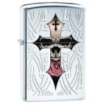 فندک زیپو اصل کد 28874 - Original Zippo Skull Cross