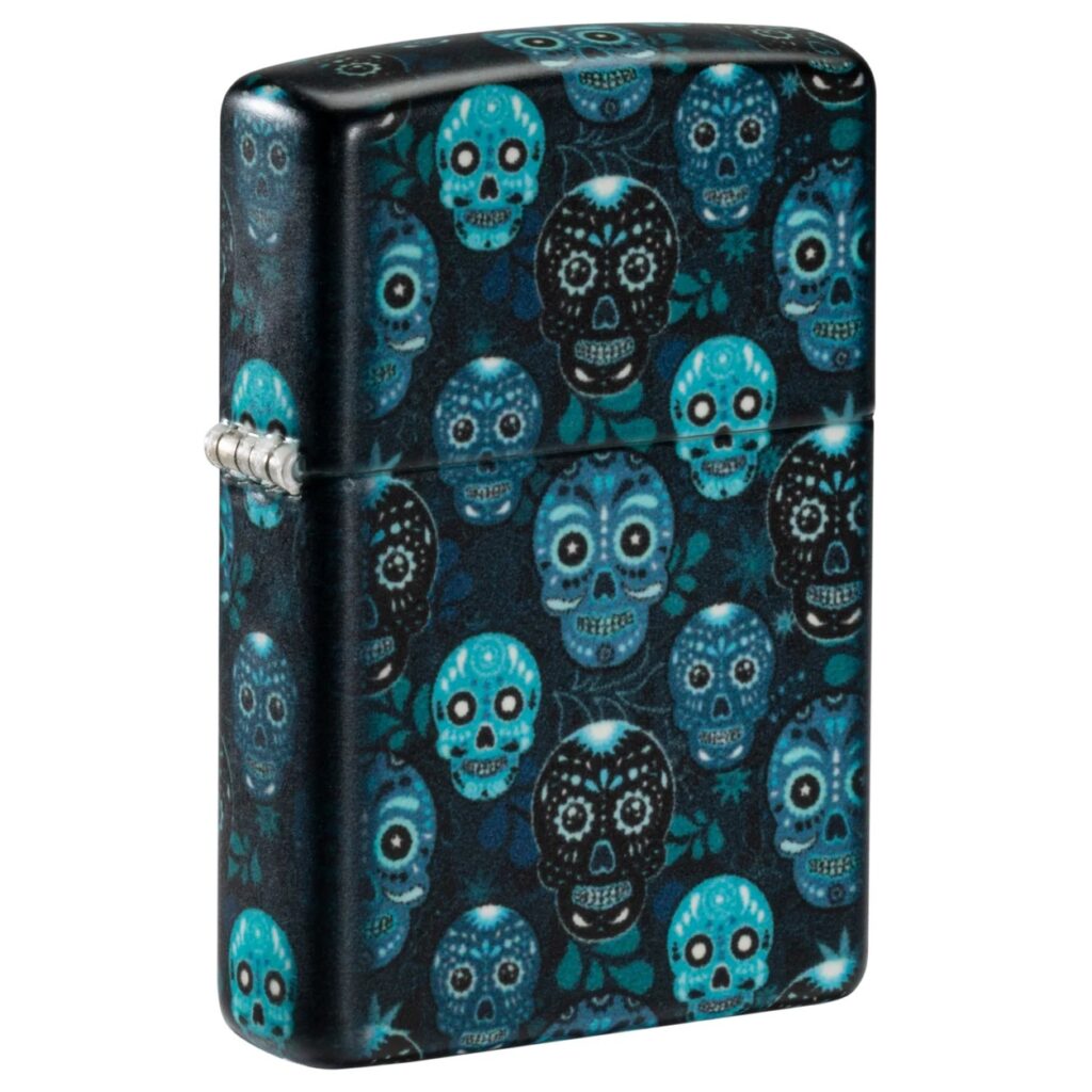 فندک زیپو اصل کد 46017 - Original Zippo Sugar Skulls Design