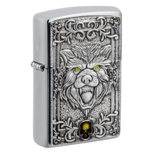 فندک زیپو اصل کد 48690 - Original Zippo Fierce Wolf Emblem