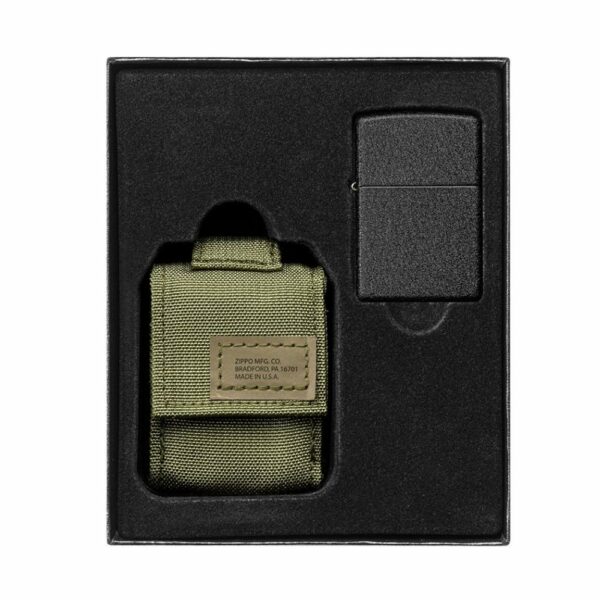 فندک زیپو اصل کد 49400 - Original Zippo BLK Crakl LTR Tactical