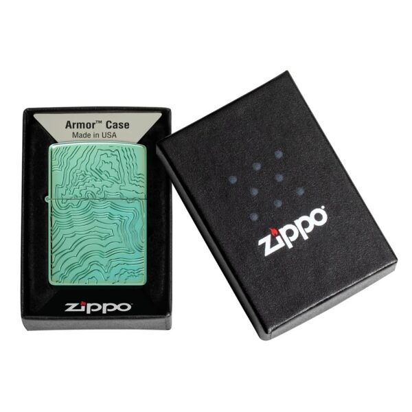 فندک زیپو اصل کد 48917 - Original Zippo Map Design