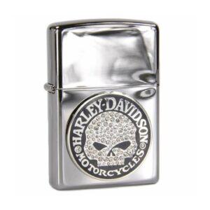 فندک زیپو اصل کد 28984 - Original Zippo HD Bling Skull